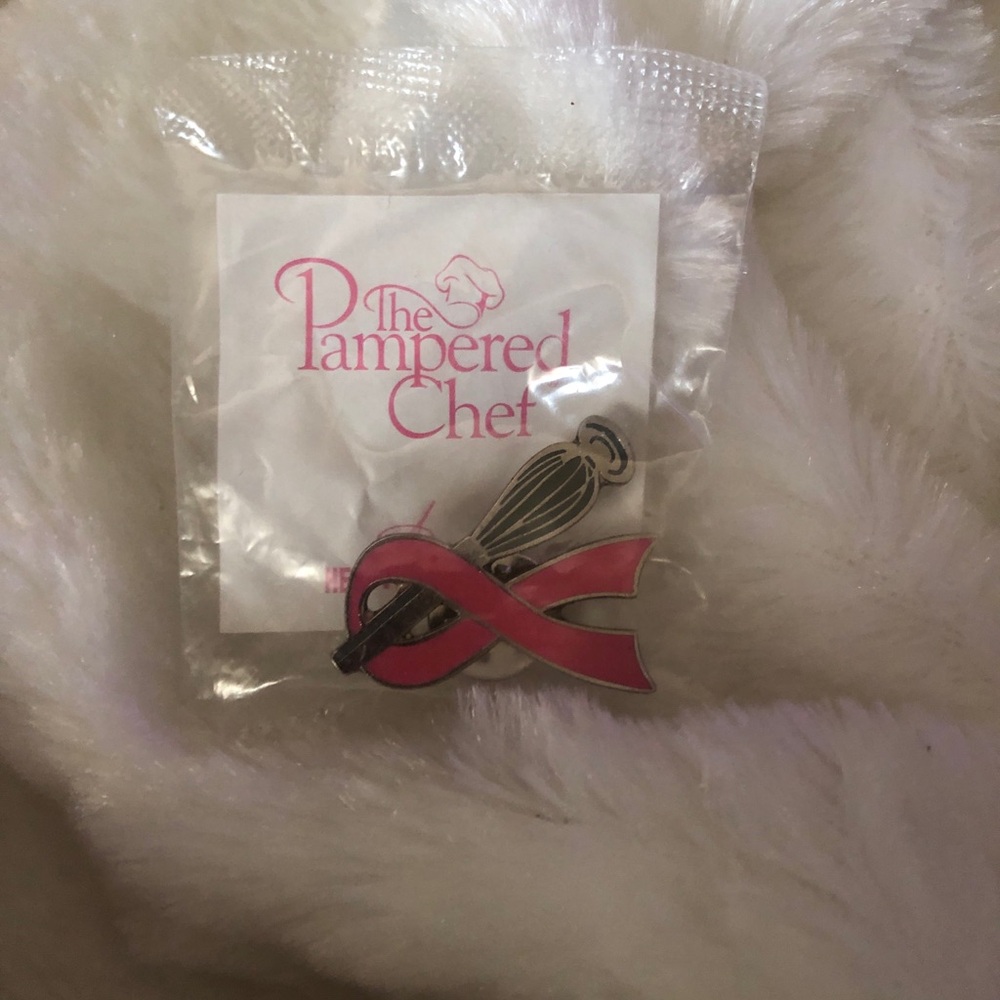 The Pampered Chef Pink Ribbon Pin